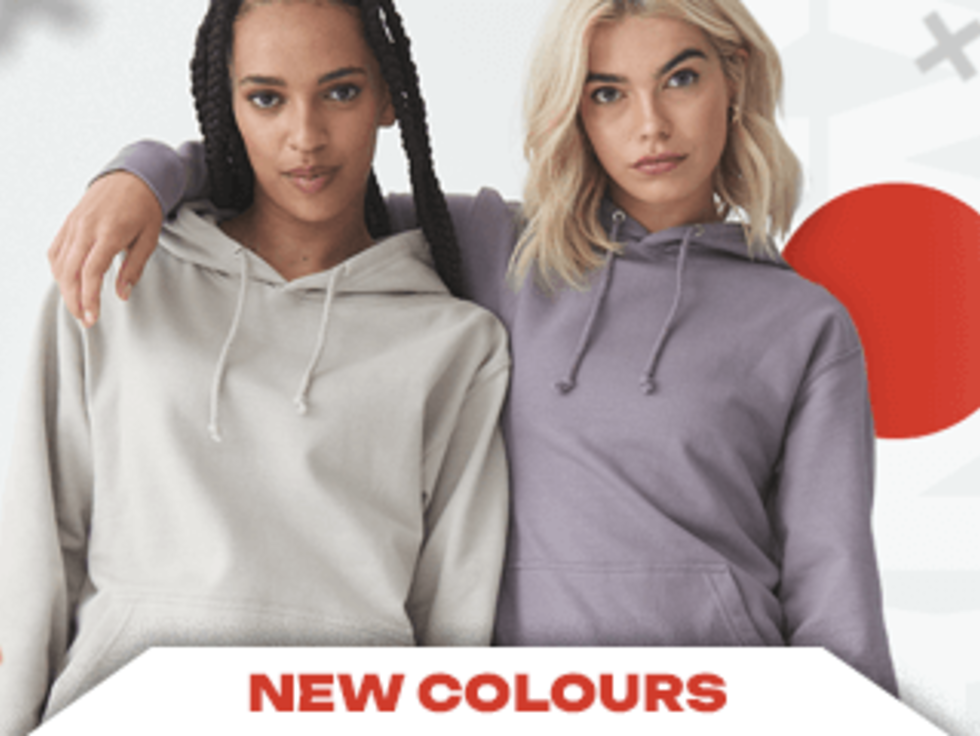 New Colours Now Available for AWDis Just Hoods Range