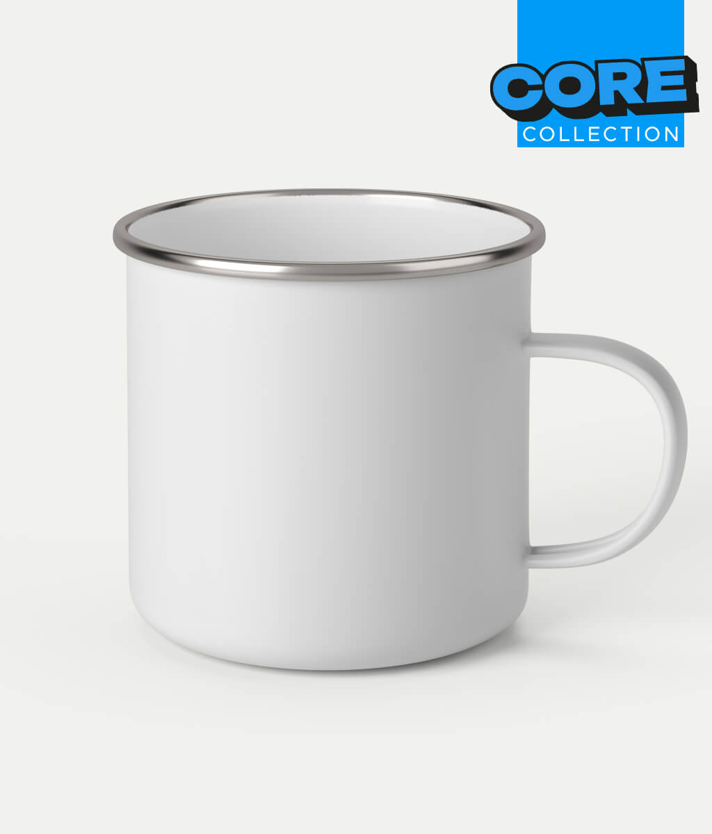 Sell enamel mugs printed on demand with Inkthreadable