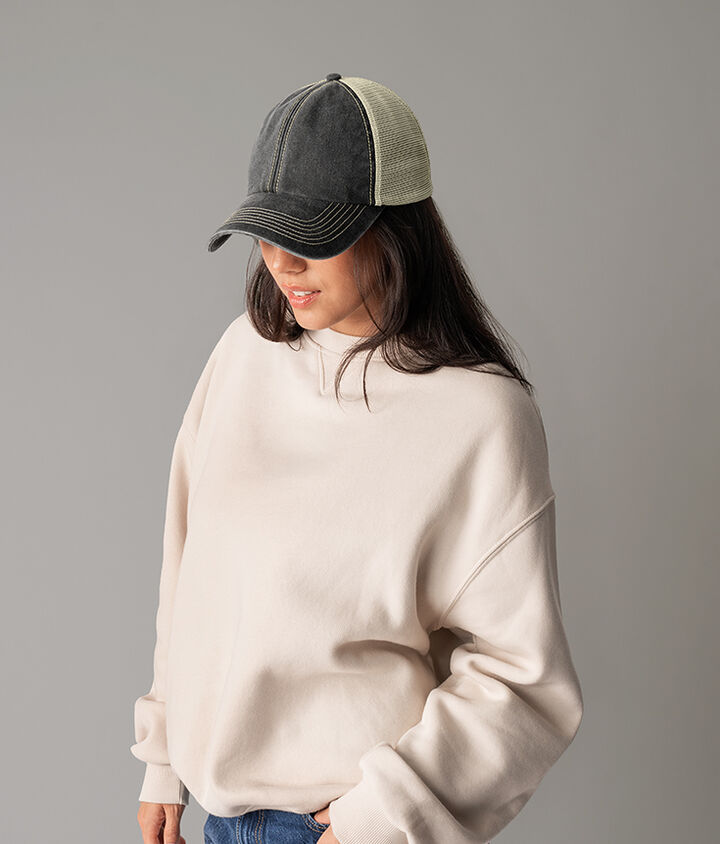 Beechfield 6-panel vintage trucker