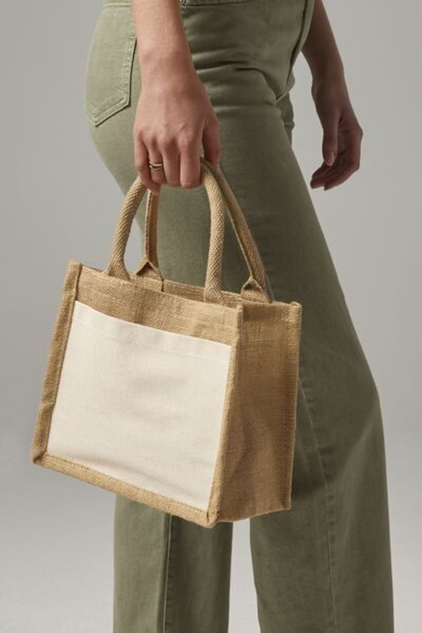 Westford Mill Cotton pocket jute gift bag