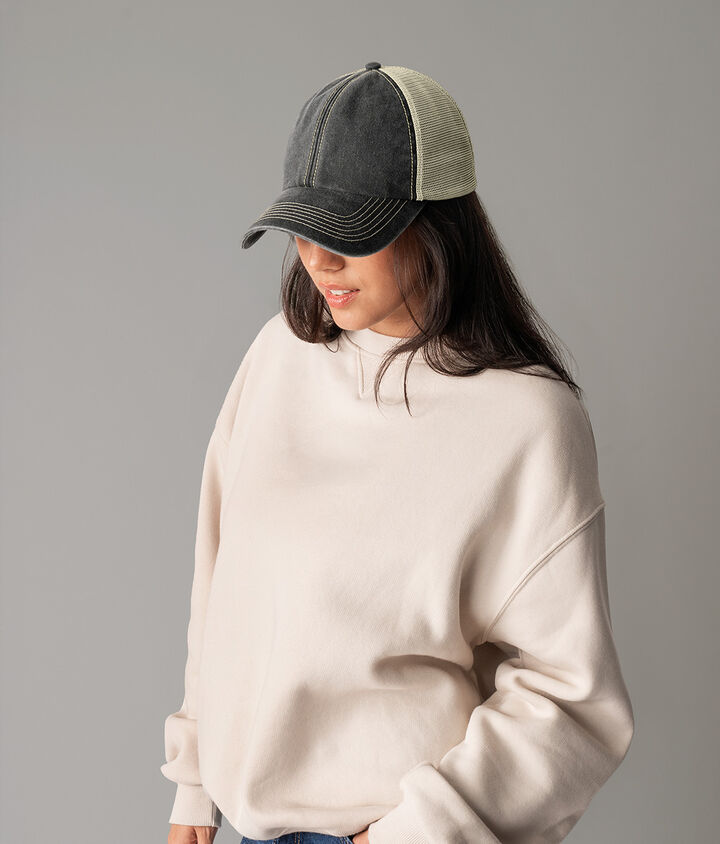 Beechfield 6-panel vintage trucker