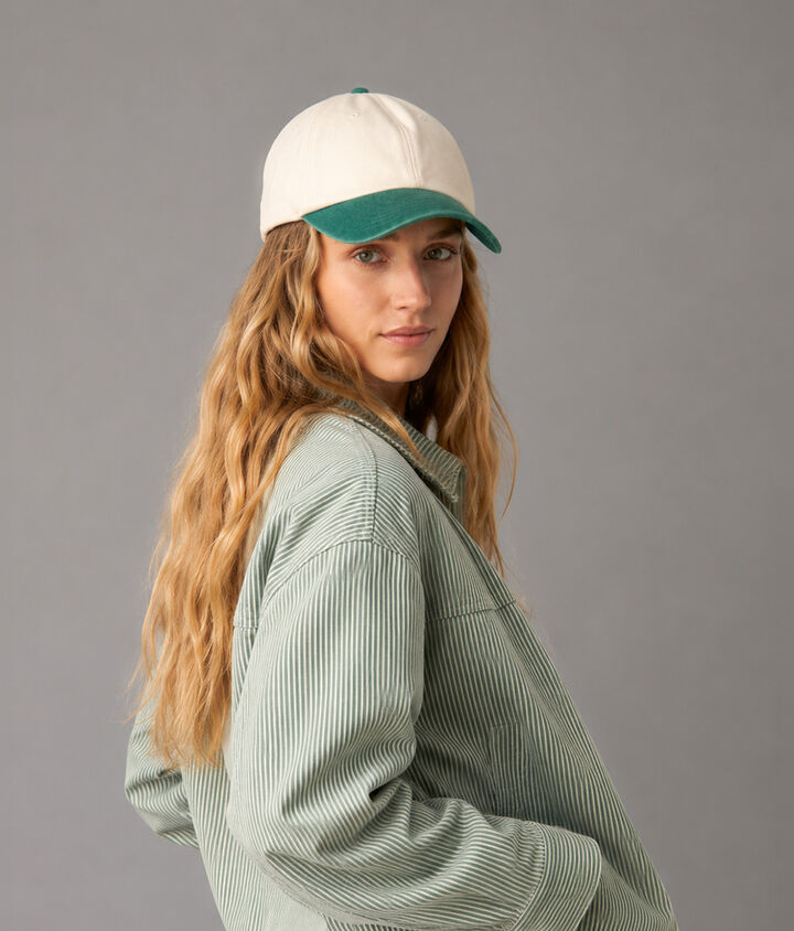 Beechfield Contrast peak low-profile vintage cap