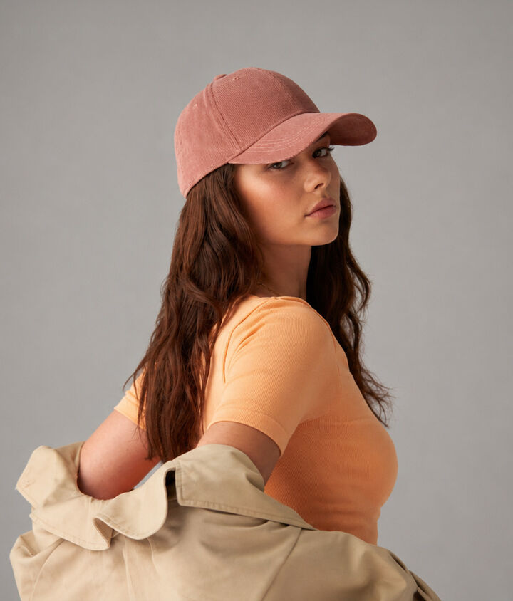 Beechfield EarthAware® organic cord baseball cap