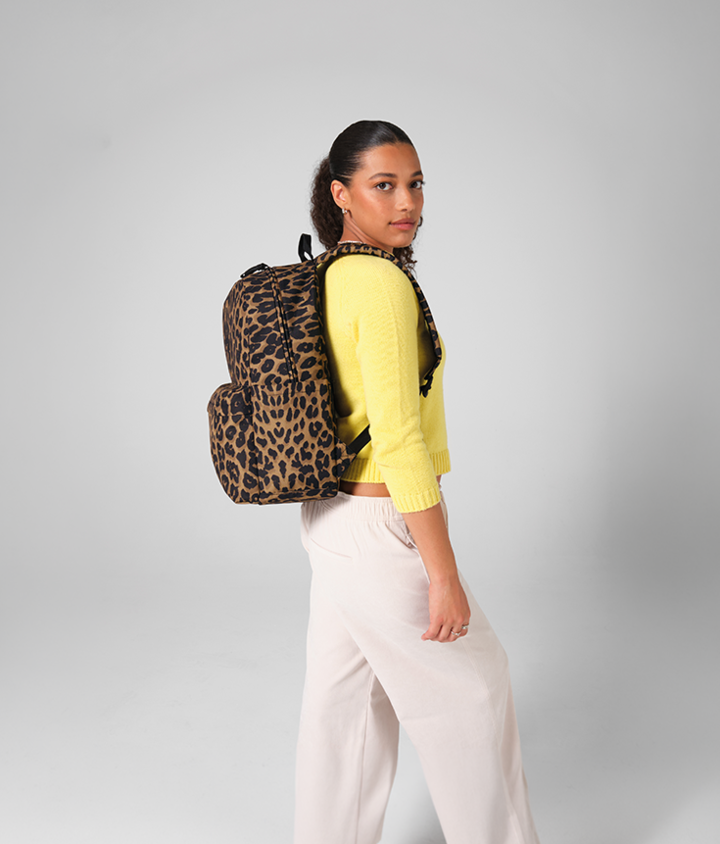 Leopard Print Backpack