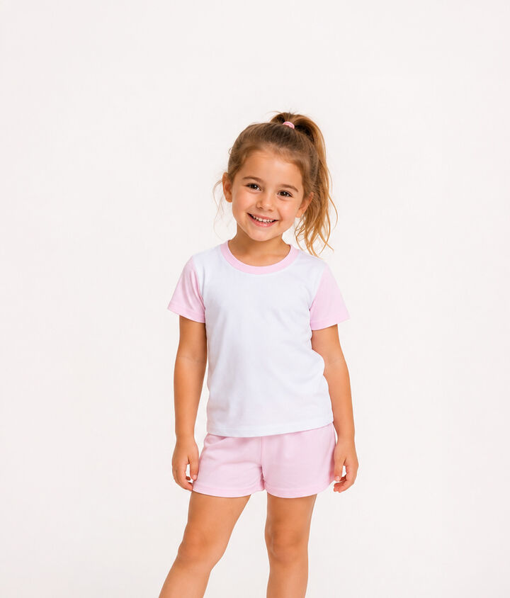 Children's Sublimation T-Shirt and Short - Pyjama Set