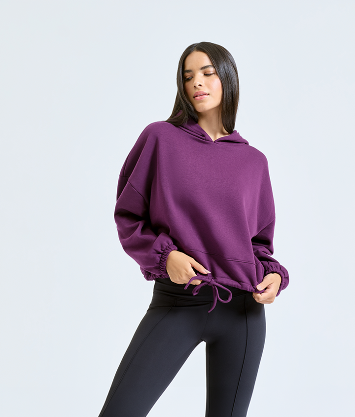 Women's TriDri® Cropped Oversized Hoodie