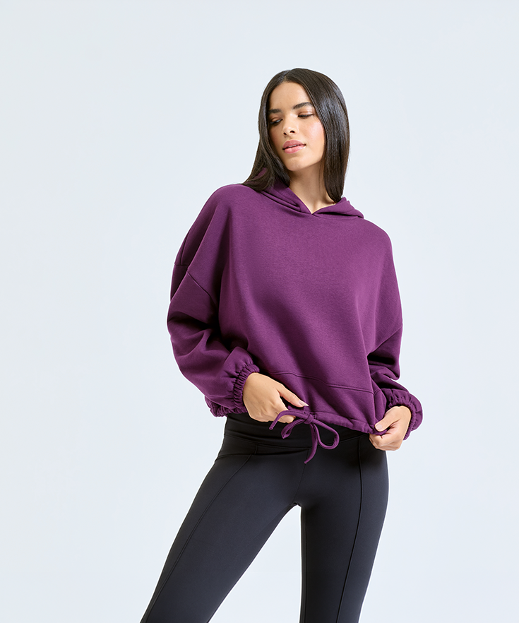 Women's TriDri® Cropped Oversized Hoodie