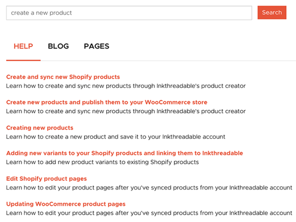 Site Search Update | Inkthreadable