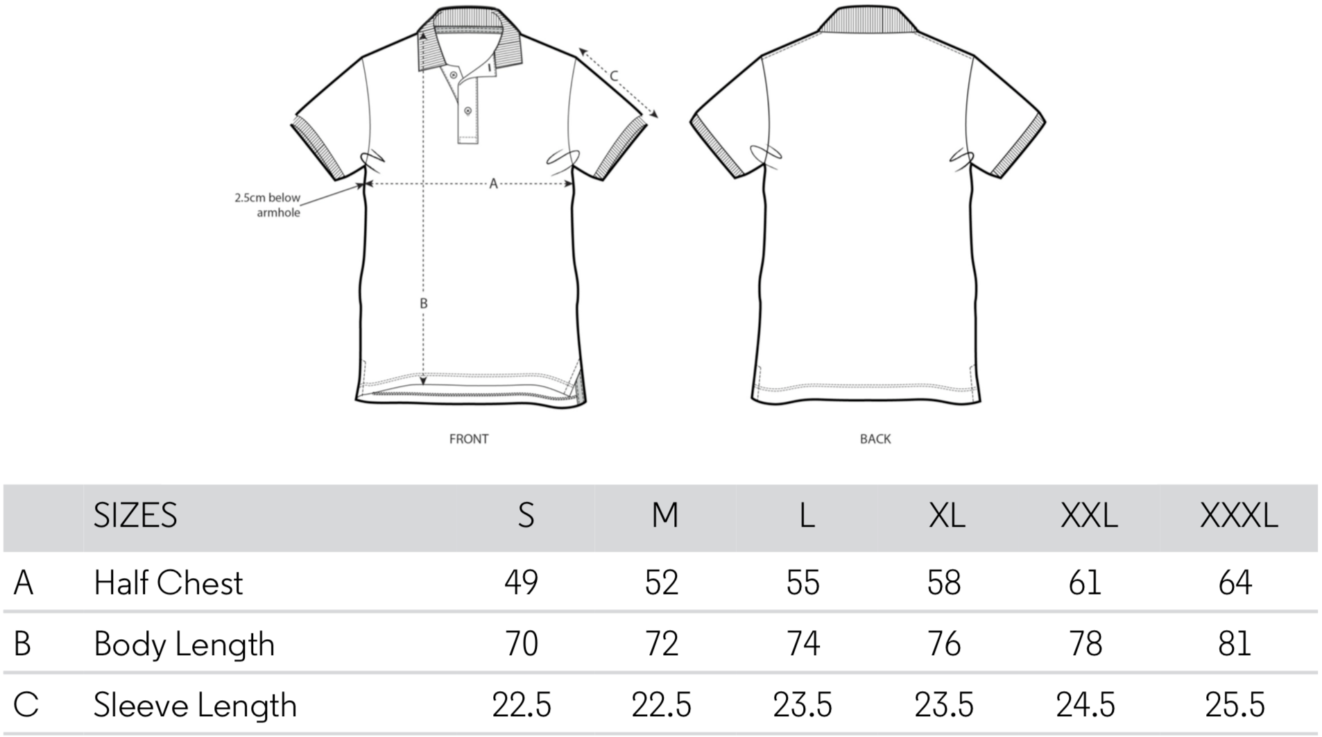 Sizing guide - Please check as many of our garments are printed to ord ...